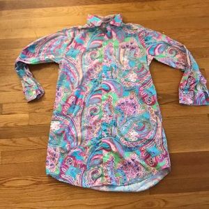 S Ralph Lauren Paisley Pajama Nightgown